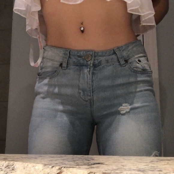 Blue notes size 4  women’s ripped skinny jeans - Picture 1 of 4